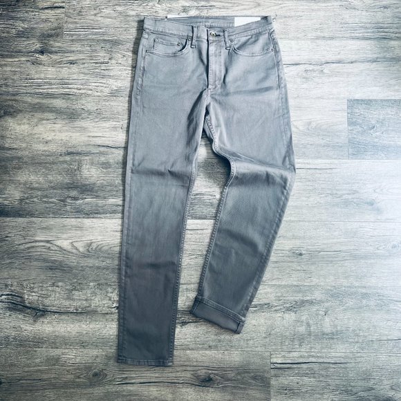 NWT rag & bone, Men's Fit 2 Slim Fit Jeans, Grey (Quarry), 32x32